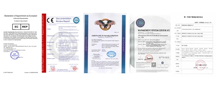 Wrap Around Knee Brace Certificate
